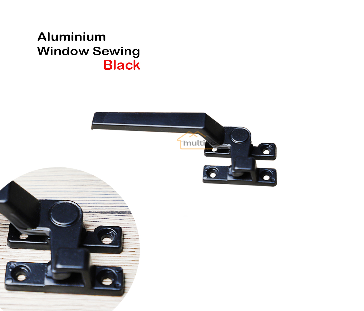Aluminum Window Sewing Handle (Black)